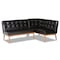 Baxton Studio Arvid Dark Brown Faux Leather Upholstered 4-Piece Wood Dining Nook Set 164-9305-10550-10552 - alternate 4